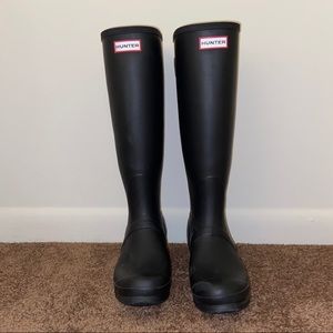 tall matte hunter boots